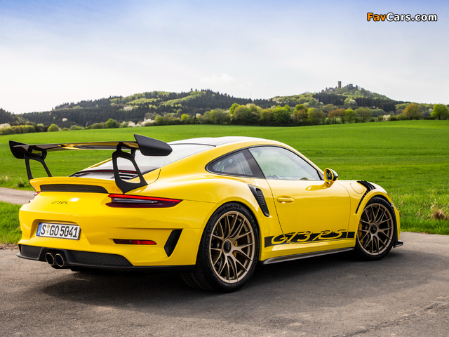 Porsche 911 GT3 RS Weissach Package Worldwide (991) 2018 wallpapers (640 x 480)