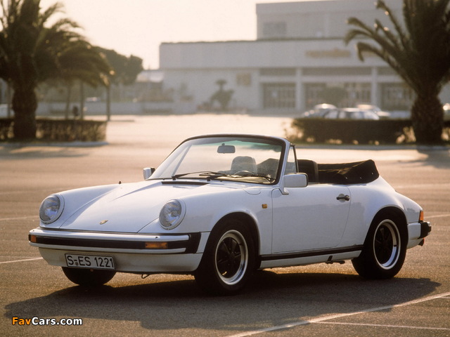 Porsche 911 SC 3.0 Cabriolet (911) 1982–83 photos (640 x 480)