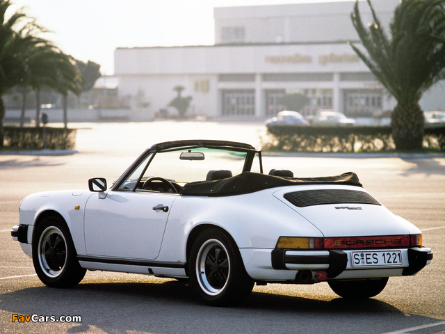 Porsche 911 SC 3.0 Cabriolet (911) 1982–83 pictures (640 x 480)