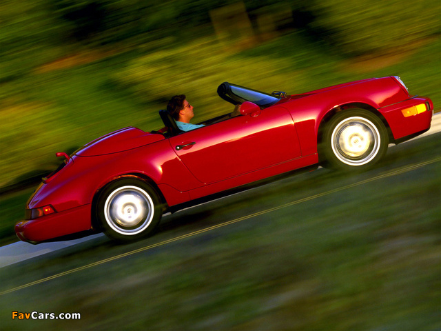 Porsche 911 Speedster US-spec (964) 1992–94 wallpapers (640 x 480)