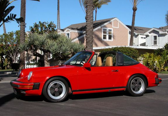 Porsche 911 Carrera 3.2 Targa (930) 1983–89 photos