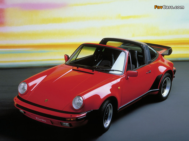 Porsche 911 Turbo 3.3 Targa (930) 1987–89 wallpapers (640 x 480)