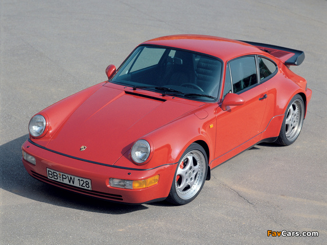 Images of Porsche 911 Turbo 3.6 Coupe (964) 1992–93 (640 x 480)