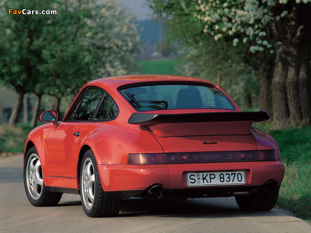 Images of Porsche 911 Turbo 3.3 Coupe (964) 1990–92 (640 x 480)