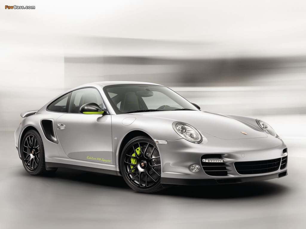 Pictures of Porsche 911 Turbo S Coupe Edition 918 Spyder (997) 2011 (1024 x 768)