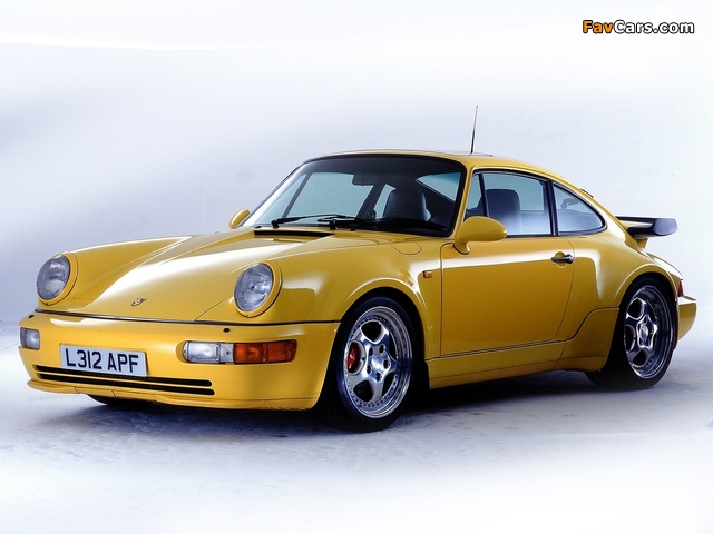 Porsche 911 Turbo 3.6 Coupe (964) 1992–93 images (640 x 480)