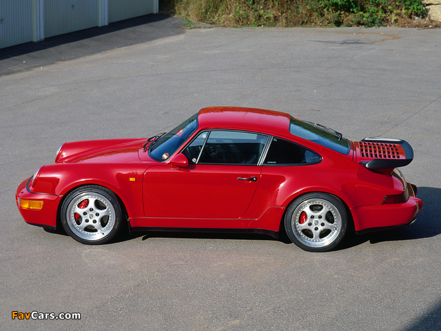 Porsche 911 Turbo 3.6 Coupe (964) 1992–93 pictures (640 x 480)