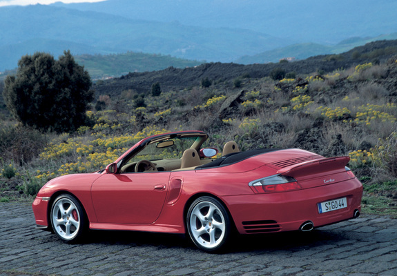 Porsche 911 Turbo Cabriolet (996) 2003–05 wallpapers