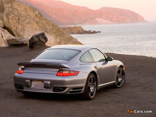 Porsche 911 Turbo Coupe US-spec (997) 2006–08 images (640 x 480)