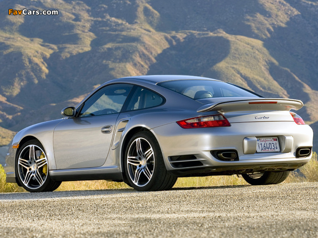 Porsche 911 Turbo Coupe US-spec (997) 2006–08 pictures (640 x 480)