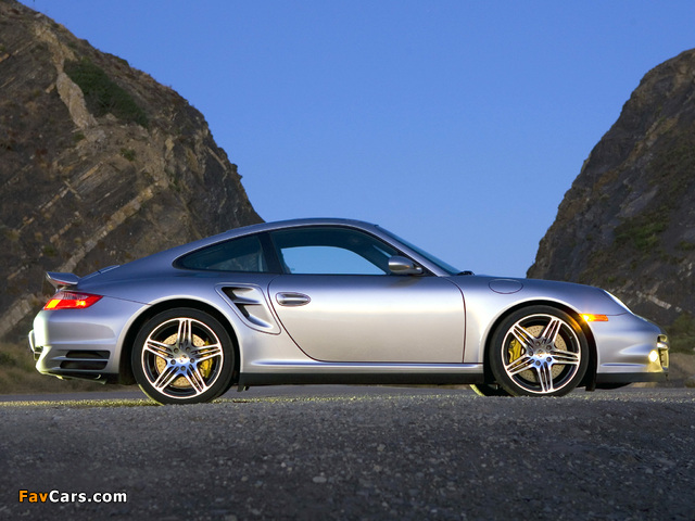 Porsche 911 Turbo Coupe US-spec (997) 2006–08 pictures (640 x 480)