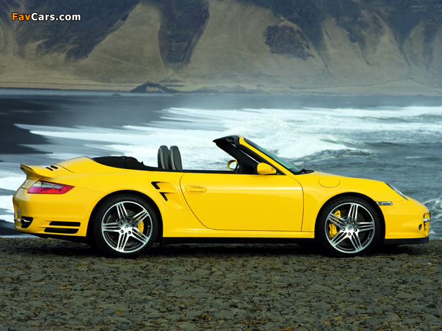 Porsche 911 Turbo Cabriolet (997) 2007–09 images (640 x 480)