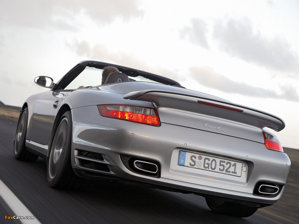Porsche 911 Turbo Cabriolet (997) 2007–09 wallpapers (1024 x 768)