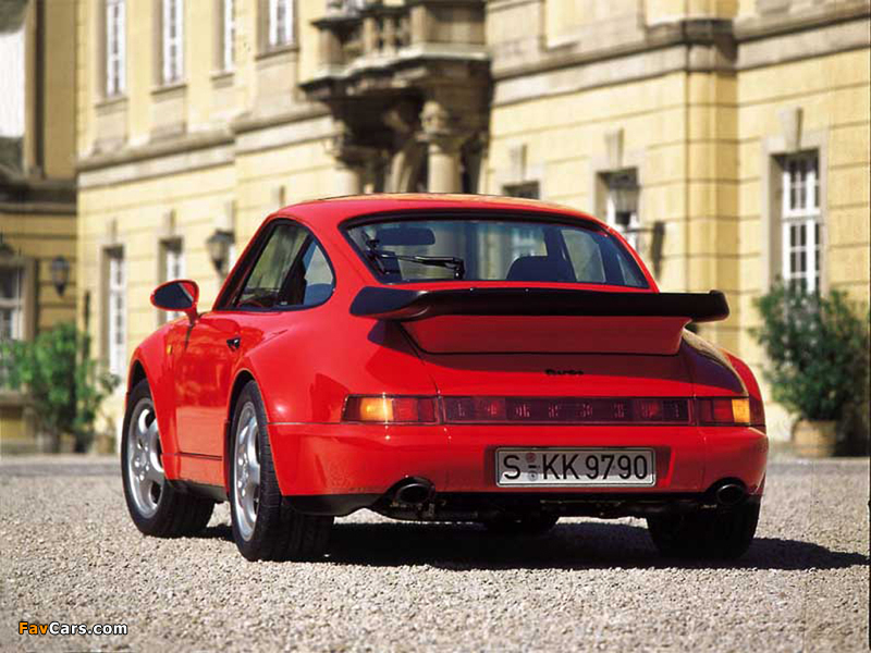 Porsche 911 Turbo 3.3 Coupe (964) 1990–92 wallpapers (800 x 600)
