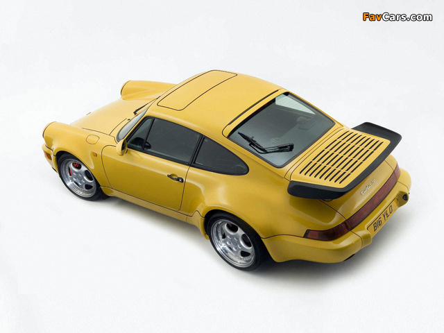 Porsche 911 Turbo 3.6 Coupe (964) 1992–93 wallpapers (640 x 480)