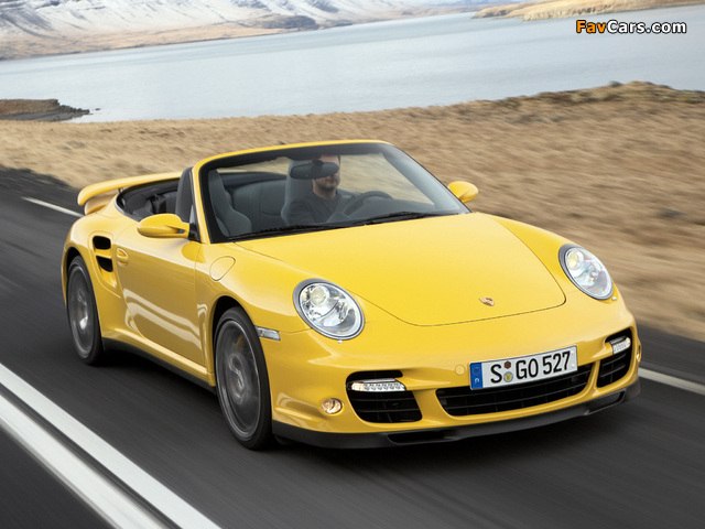 Porsche 911 Turbo Cabriolet (997) 2007–09 wallpapers (640 x 480)