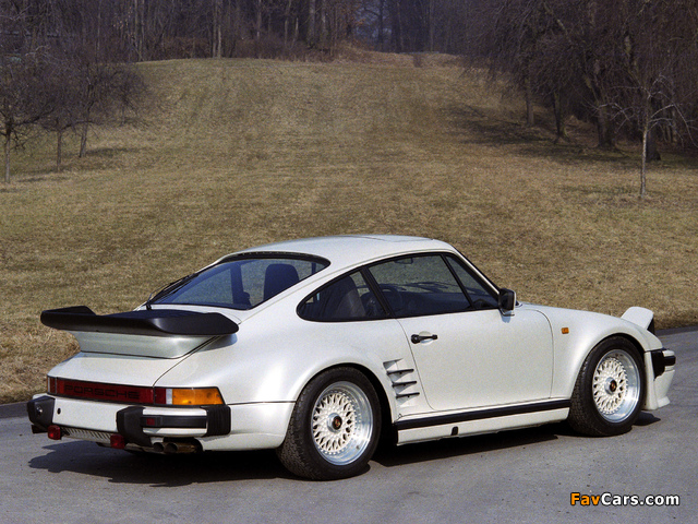 Porsche 911 Turbo 3.3 Flachbau Coupe (930) 1986–89 wallpapers (640 x 480)