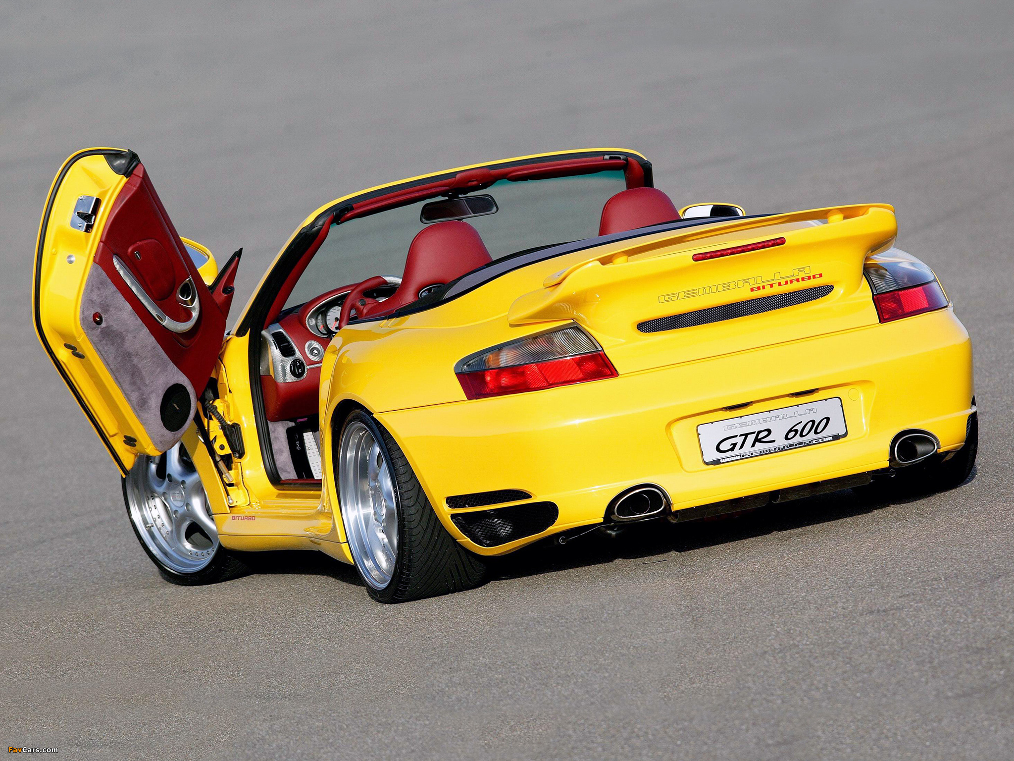 Gemballa GTR 600 Biturbo Gullwing Cabrio (996) 2004–05 wallpapers (2048 x 1536)