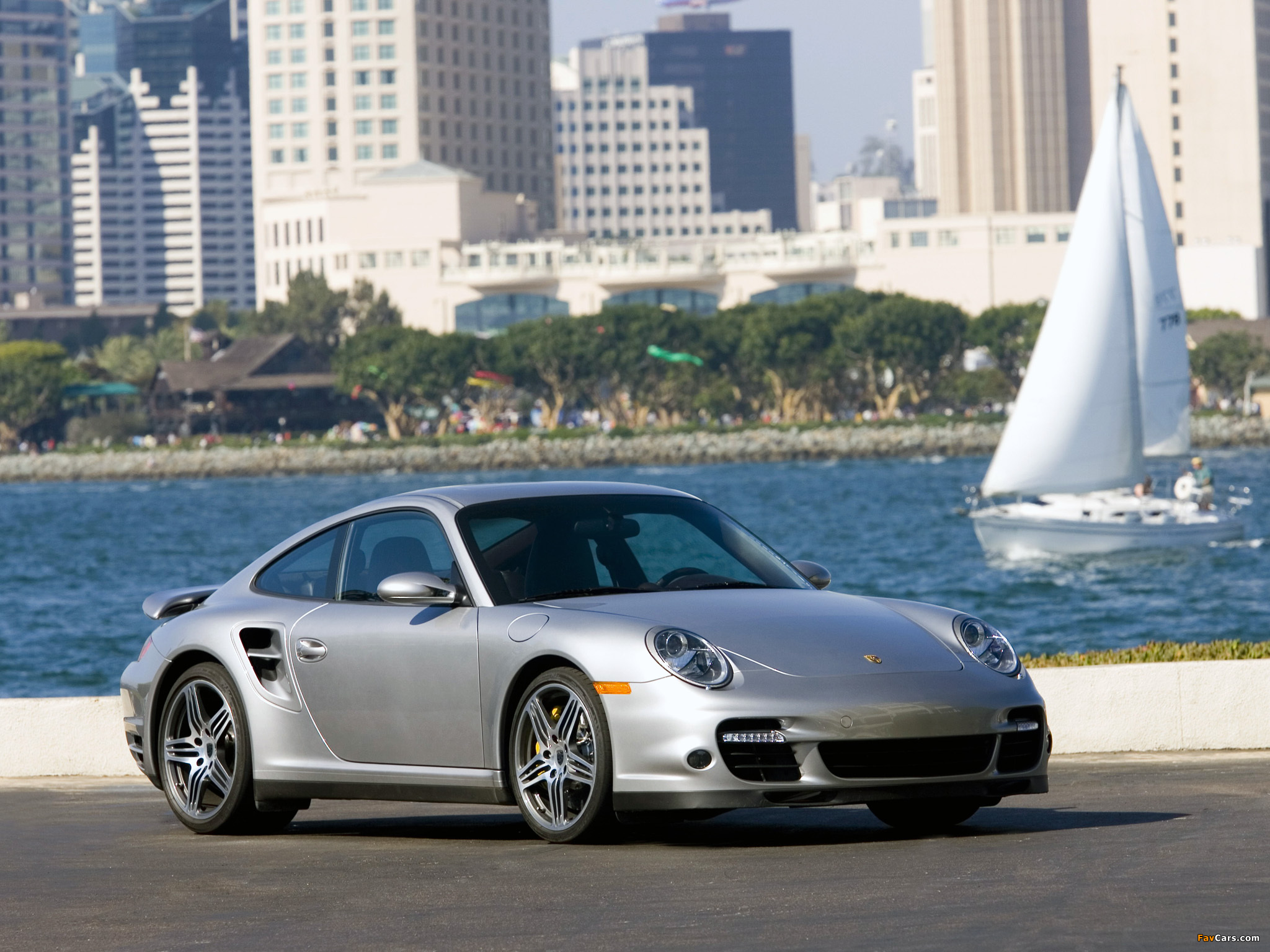 Porsche 911 Turbo Coupe US-spec (997) 2006–08 wallpapers (2048 x 1536)