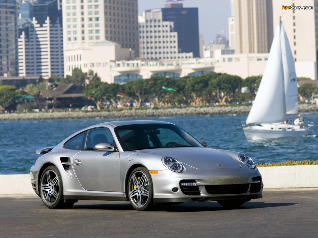 Porsche 911 Turbo Coupe US-spec (997) 2006–08 wallpapers (1024 x 768)