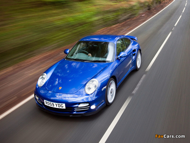 Porsche 911 Turbo Coupe UK-spec (997) 2009 wallpapers (640 x 480)