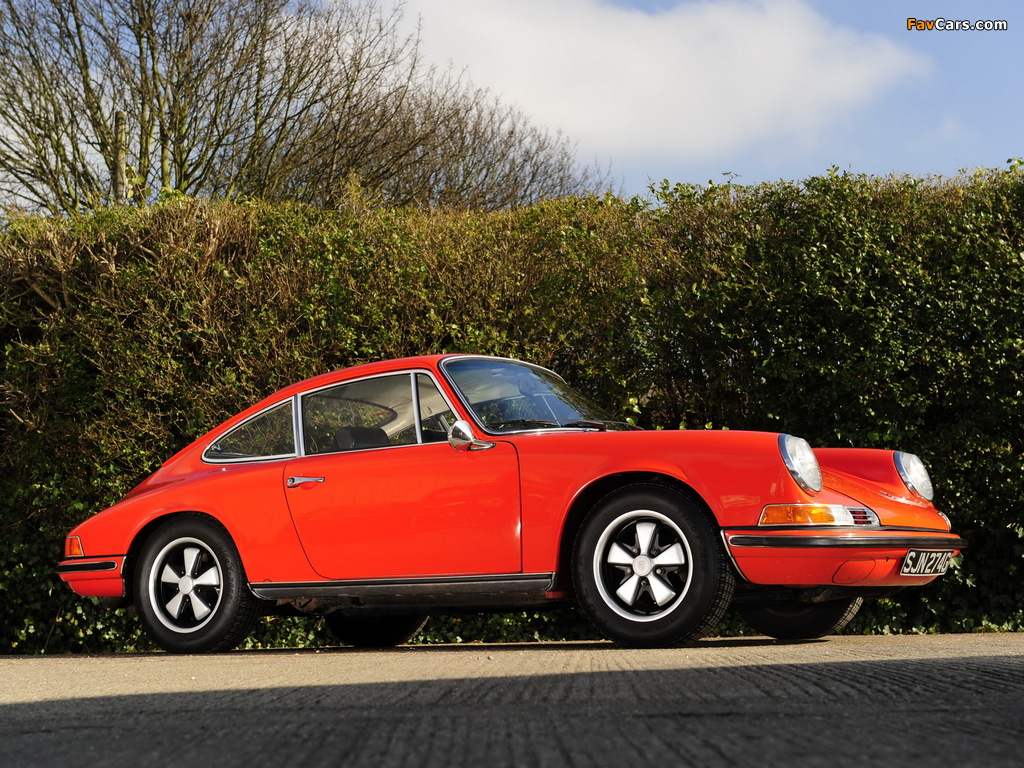 Porsche 911 E 2.0 Coupe UK-spec (911) 1968–69 wallpapers (1024 x 768)