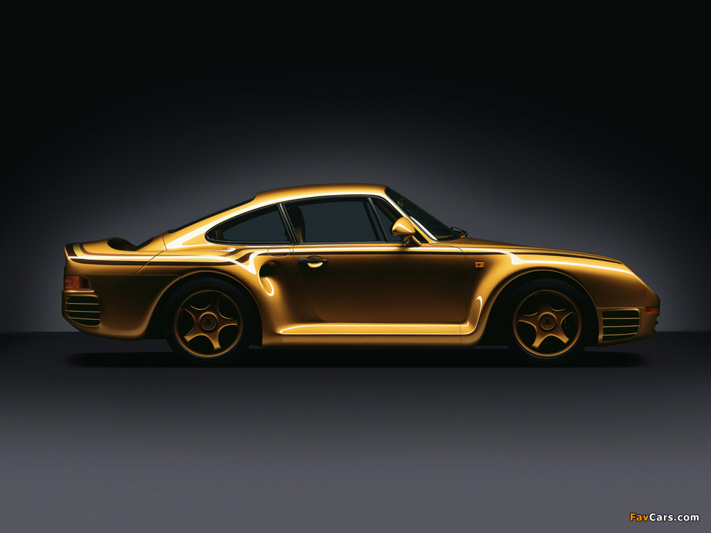 Porsche 959 Gold pictures (1024 x 768)