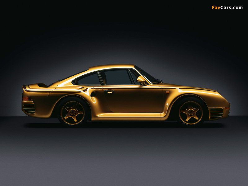 Porsche 959 Gold pictures (800 x 600)
