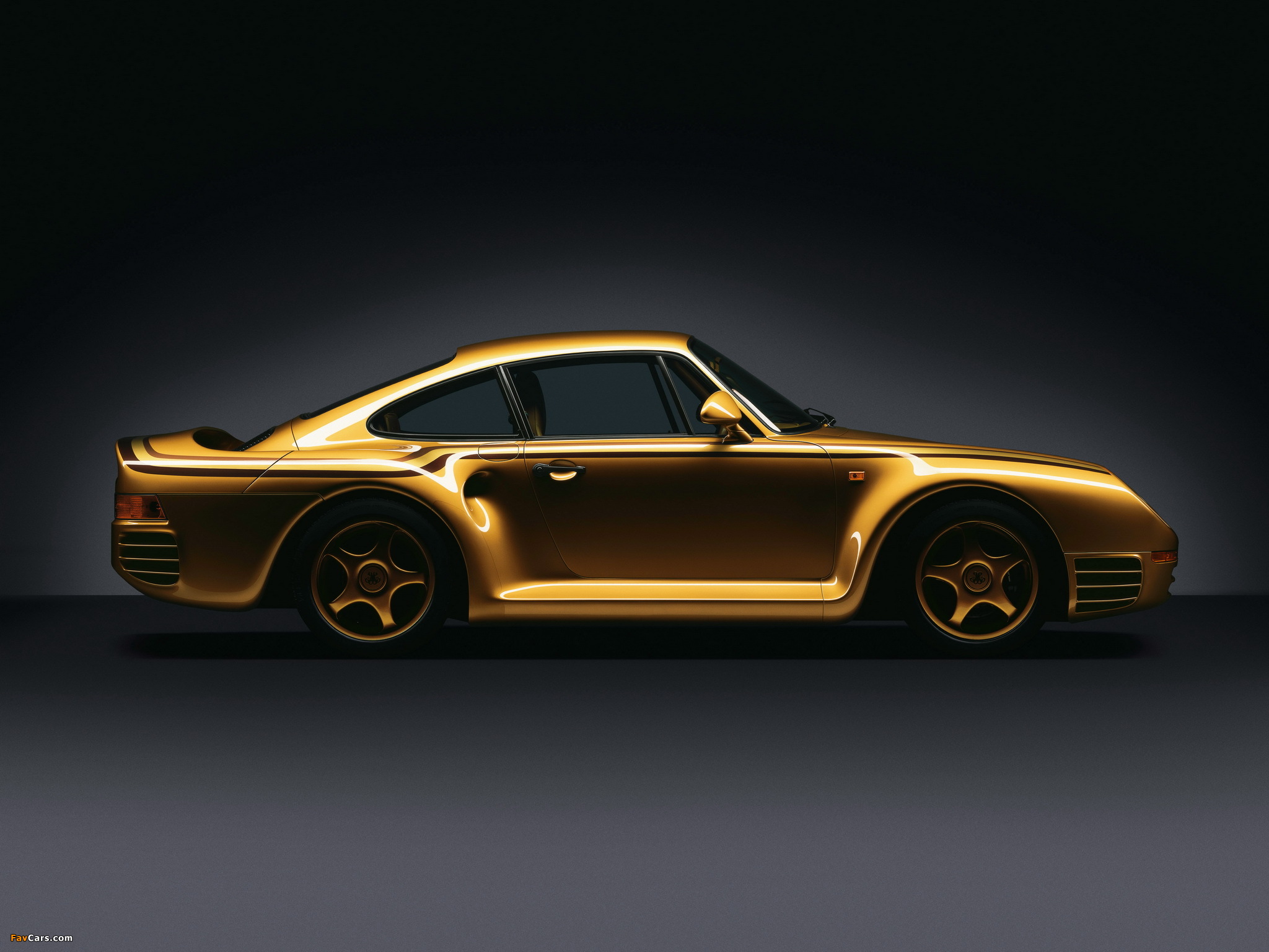 Porsche 959 Gold 1987 wallpapers (2048 x 1536)