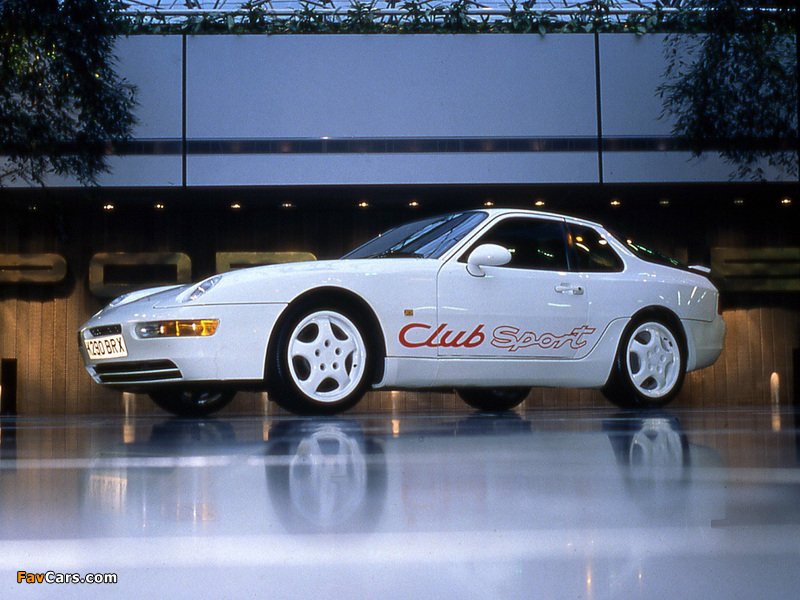 Photos of Porsche 968 Club Sport UK-spec 1993–95 (800 x 600)