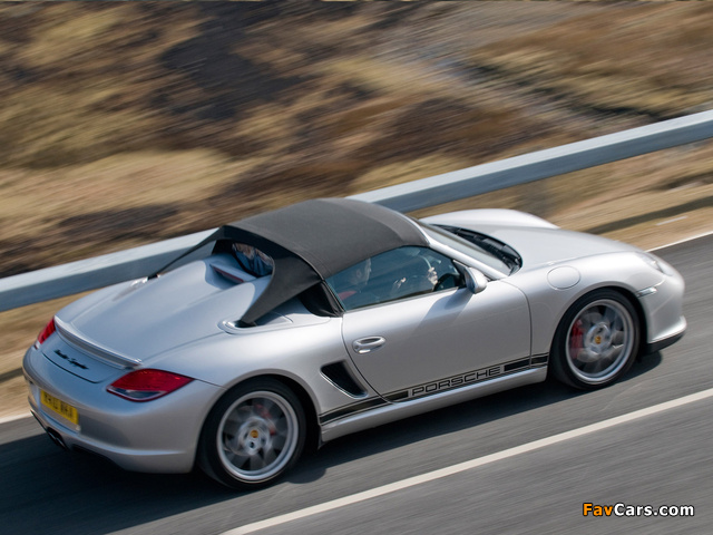 Porsche Boxster Spyder UK-spec (987) 2010 photos (640 x 480)