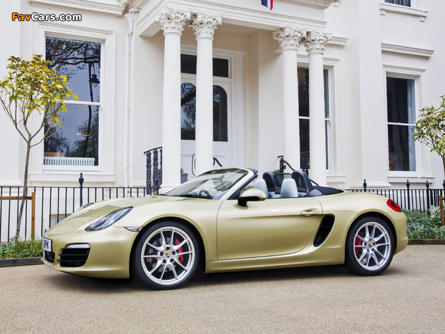 Porsche Boxster S UK-spec (981) 2012 photos (640 x 480)