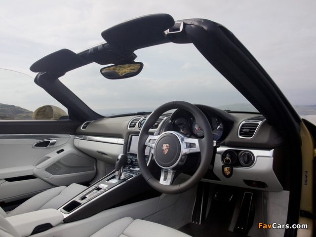 Porsche Boxster S UK-spec (981) 2012 photos (640 x 480)