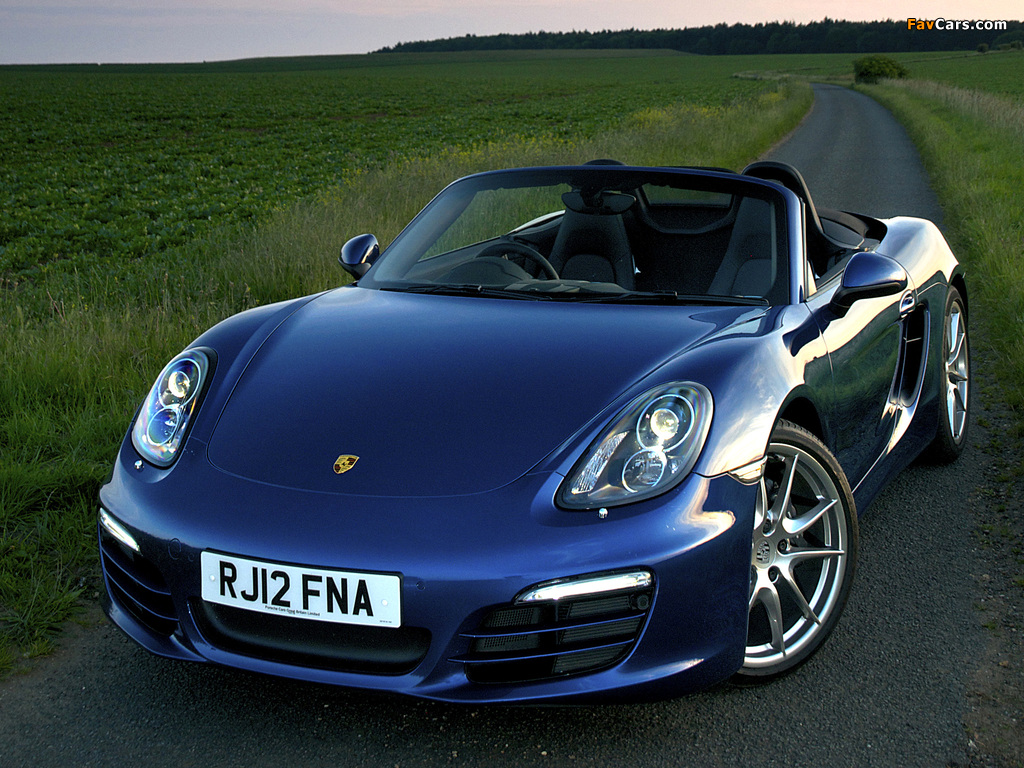 Porsche Boxster UK-spec (981) 2012 wallpapers (1024 x 768)