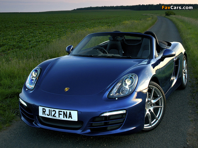 Porsche Boxster UK-spec (981) 2012 wallpapers (640 x 480)