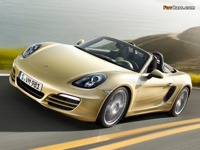 Porsche Boxster (981) 2012 wallpapers (640 x 480)