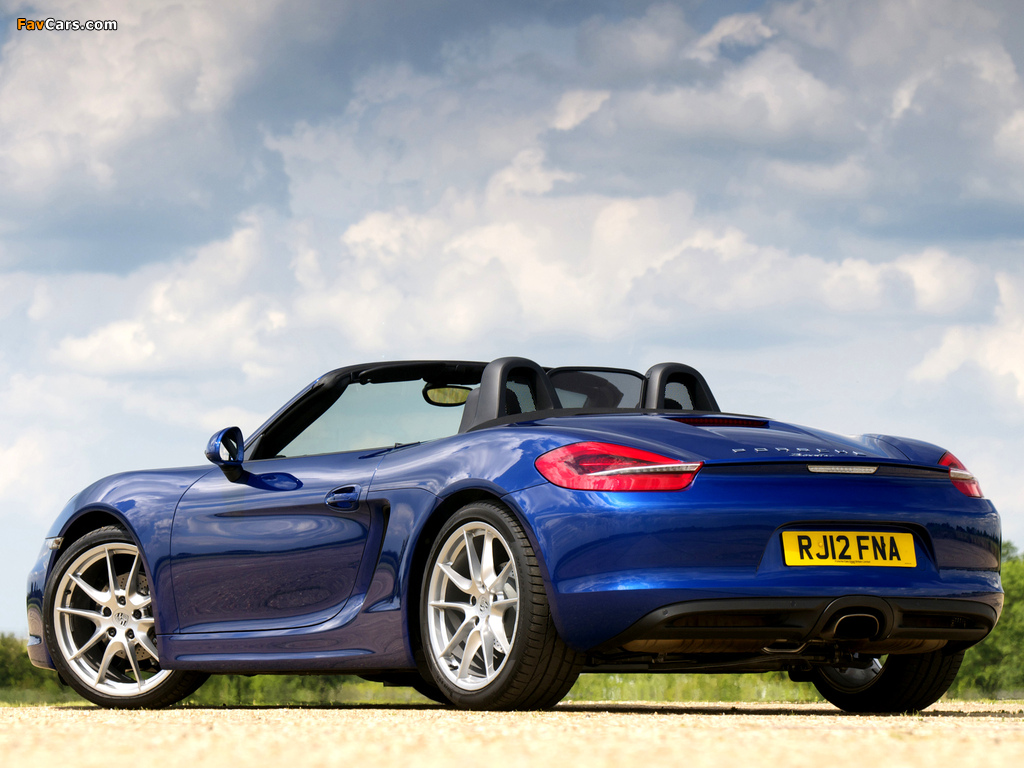 Porsche Boxster UK-spec (981) 2012 wallpapers (1024 x 768)