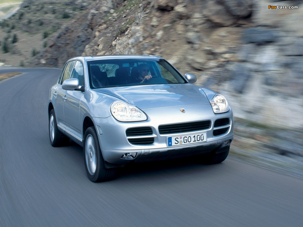 Porsche Cayenne S (955) 2002–07 wallpapers (1024 x 768)