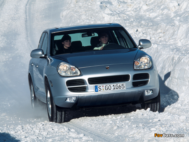 Porsche Cayenne (955) 2003–07 wallpapers (640 x 480)