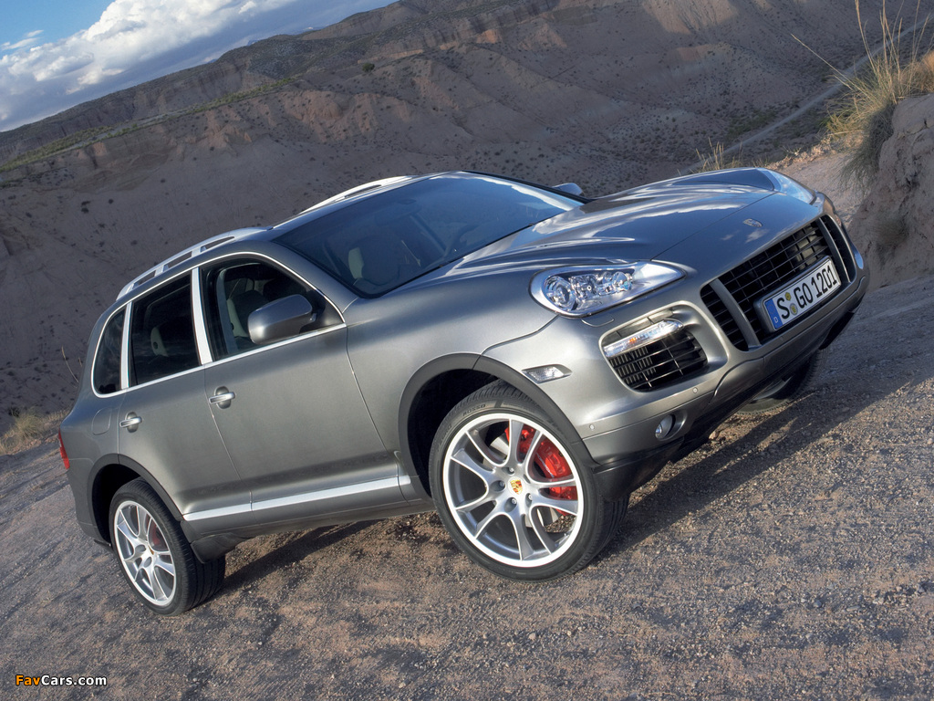 Porsche Cayenne Turbo (957) 2007–10 wallpapers (1024 x 768)