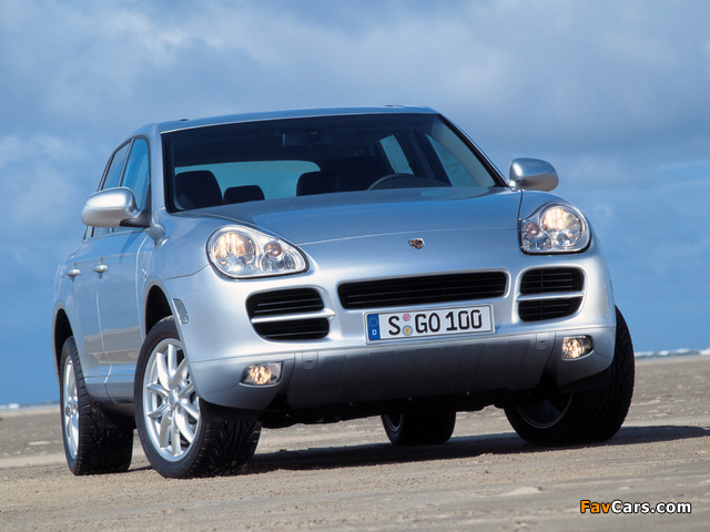 Porsche Cayenne S (955) 2002–07 wallpapers (640 x 480)