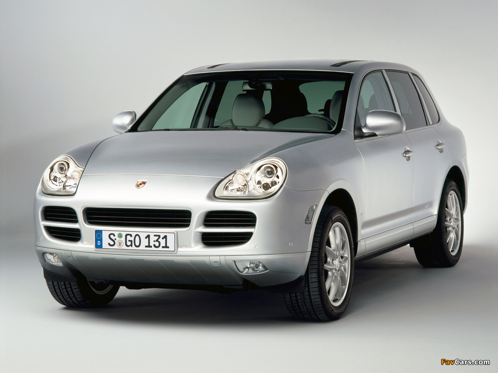 Porsche Cayenne (955) 2003–07 wallpapers (1024 x 768)