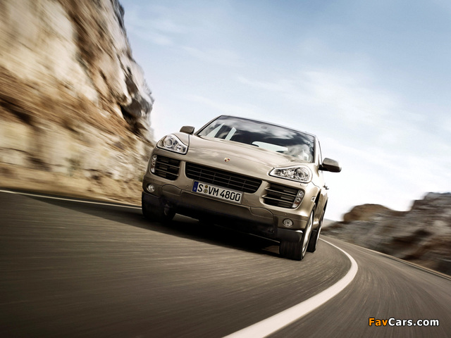 Porsche Cayenne S (957) 2007–10 wallpapers (640 x 480)