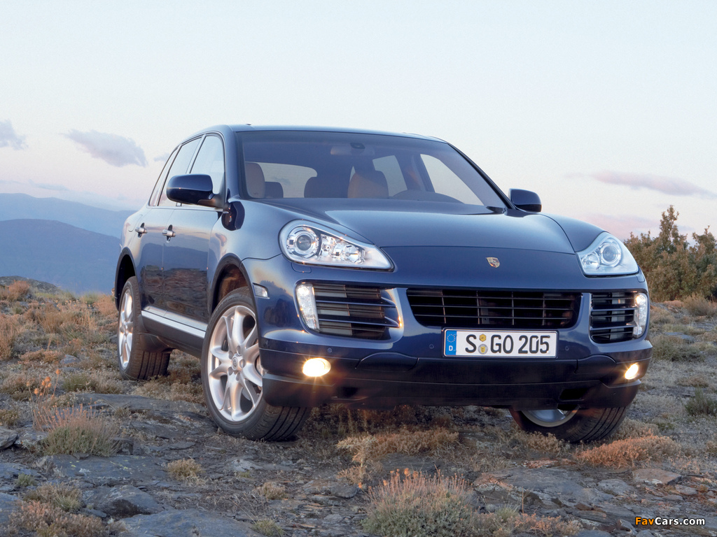 Porsche Cayenne S (957) 2007–10 wallpapers (1024 x 768)