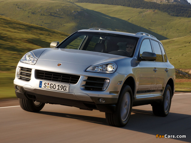 Porsche Cayenne S Hybrid (957) 2009–10 wallpapers (640 x 480)