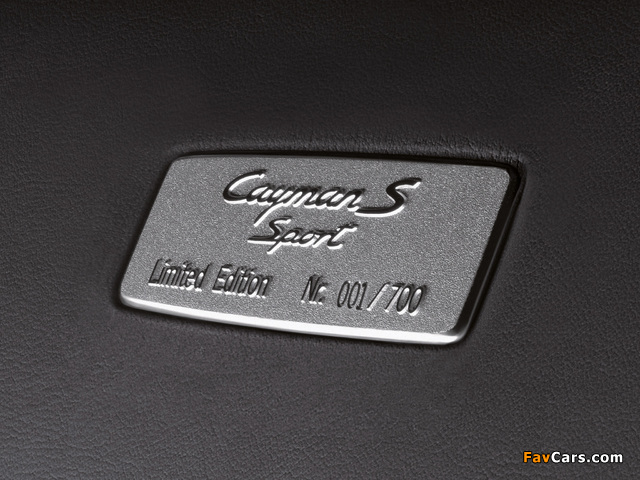 Photos of Porsche Cayman S Sport Limited Edition (987C) 2008 (640 x 480)