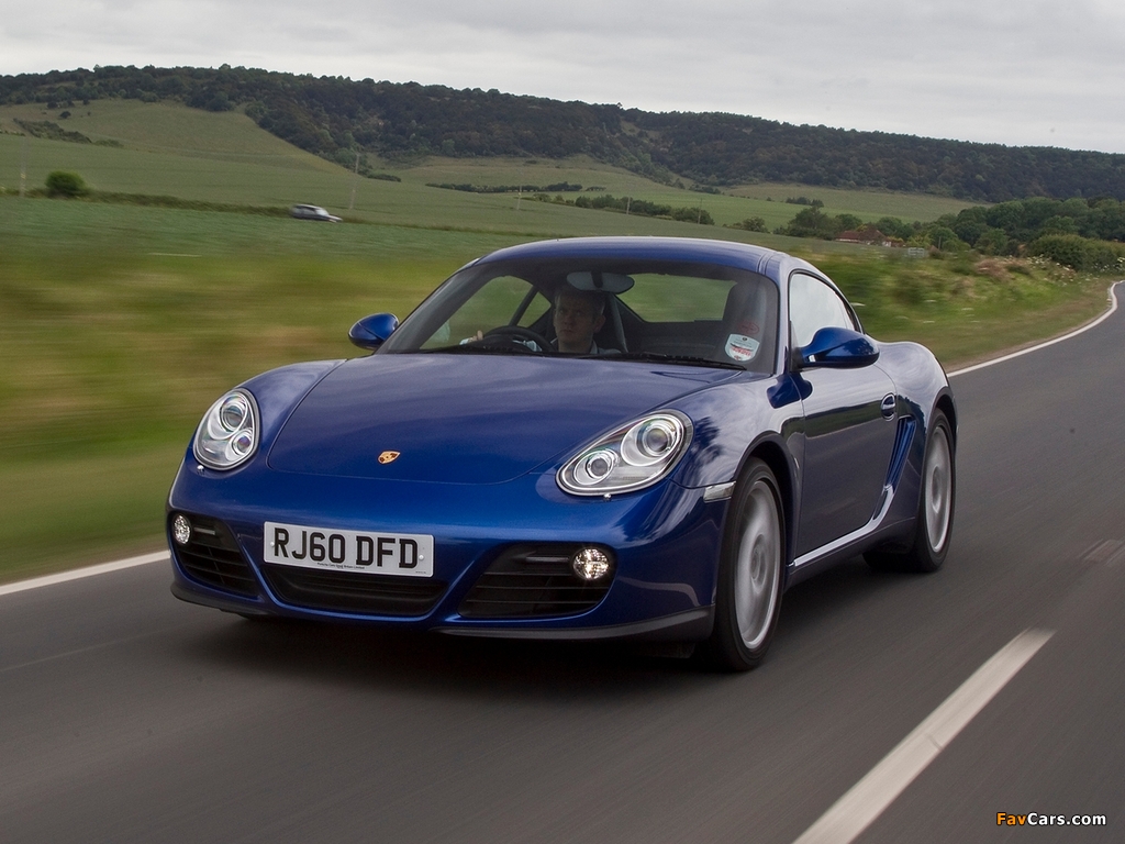 Porsche Cayman UK-spec (987C) 2009–12 wallpapers (1024 x 768)