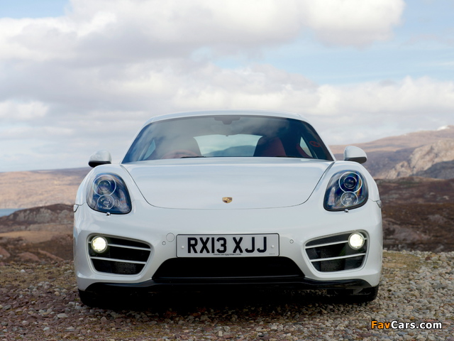 Porsche Cayman UK-spec (981C) 2013 wallpapers (640 x 480)