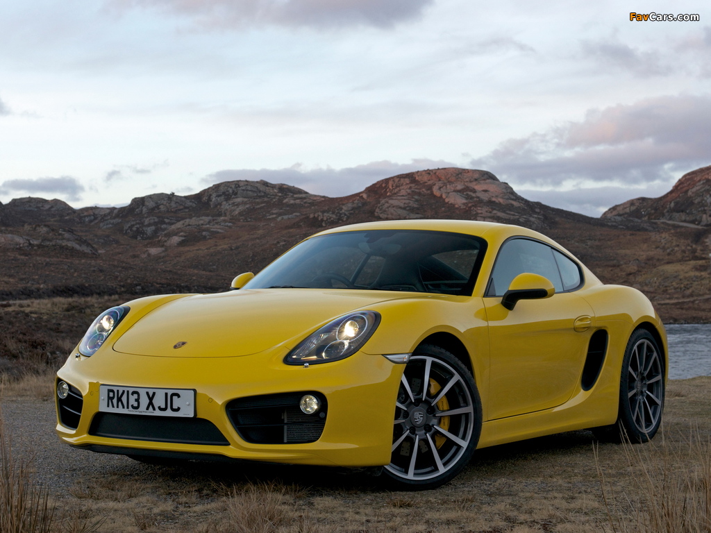 Porsche Cayman S UK-spec (981C) 2013 wallpapers (1024 x 768)