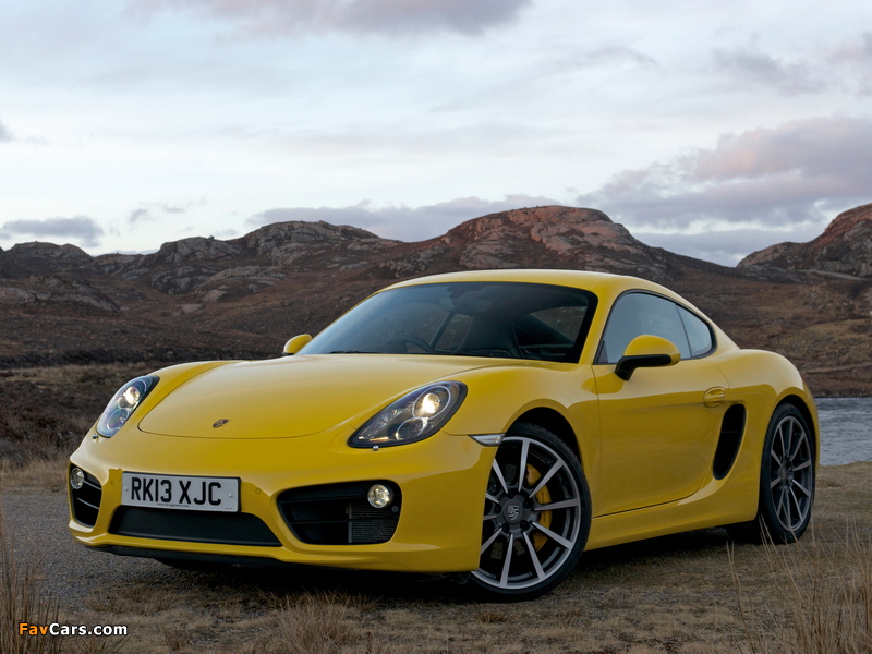 Porsche Cayman S UK-spec (981C) 2013 wallpapers (800 x 600)